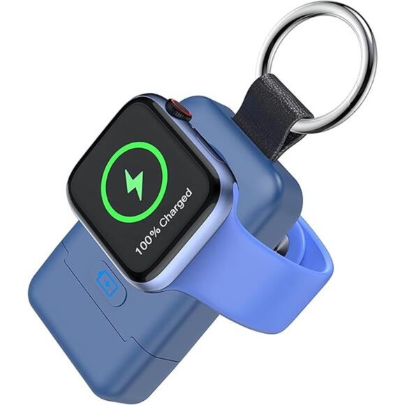 Portable Wireless Charger for Apple Watch,Upgraded iWatch Charger 1400mAh Smart - Picture 7 of 7